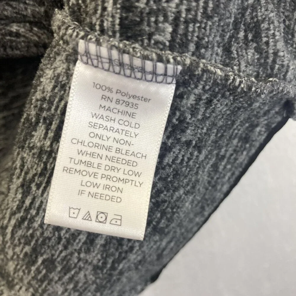 Susan Graver Fleece Zip Up Vest Womens Medium M Gray‎ Sleeveless Soft Cozy Comfy